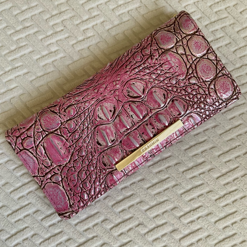 Brahmin Begonia Pink Minx Wallet